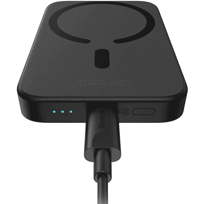 Внешний аккумулятор Baseus "Magnetic Wireless Charging Power bank", 6000 mAh, черный - 4