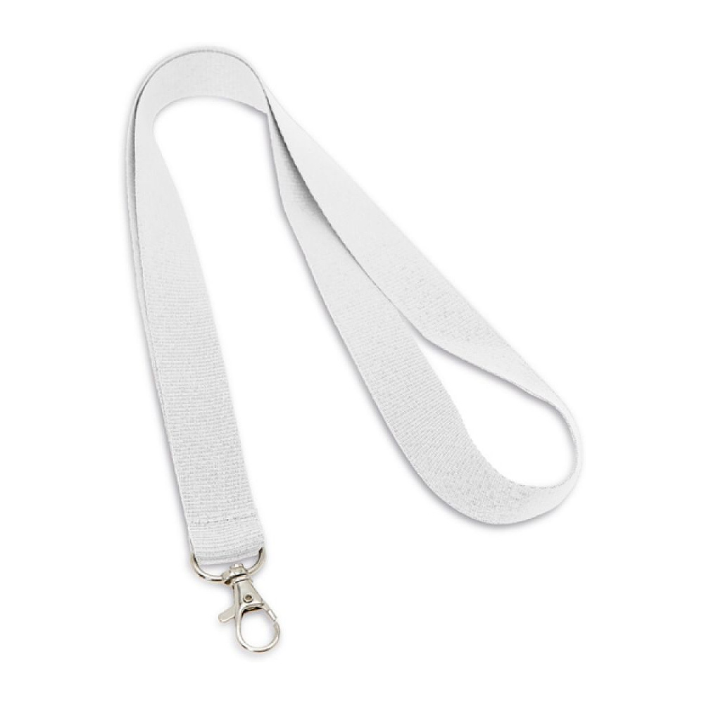 Тесьма с клипсой для бейджа "94405", 480x20 мм, белый