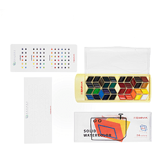 Набор красок акварельных "Himi Rhombus", 36 цветов, кюветы