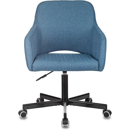 Кресло для персонала Бюрократ "CH-380M", металл, ткань, синий - 2
