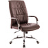 Кресло для руководителя Everprof "Bond", экокожа, хром, коричневый
