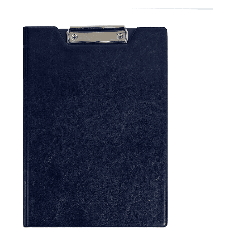 Планшет открывающийся с зажимом, A4, винил, синий