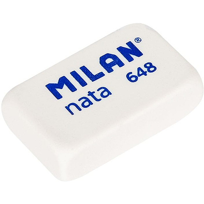 Ластик Milan "648", 1 шт, белый