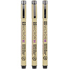 Набор ручек капиллярных "Sakura Pigma Micron", 3 шт - 3