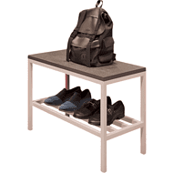 Обувница ALLERD 1 RION, белый муар, Бетон