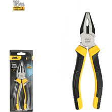 Плоскогубцы Deli YS EDL0002, 180 мм, 2-х компонентные рукоятки