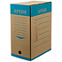 Коробка архивная "Эко", 150x327x240 мм, бурый, синий