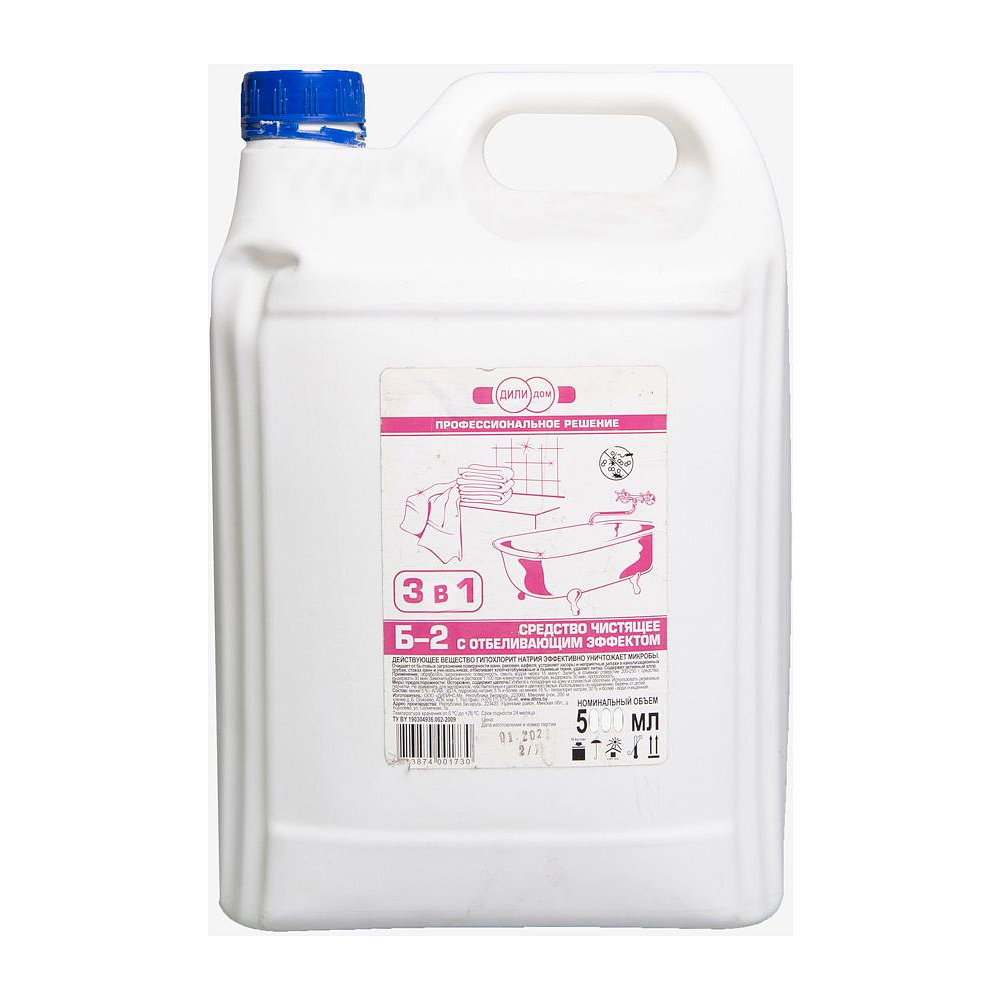 Средство чистящее с отбеливающим эффектом "Б-2", 5 л, гель
