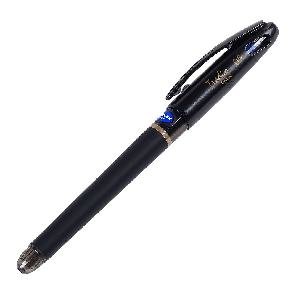 Ручка-роллер "EnerGel Tradio", 0.5 мм, черный, стерж. синий