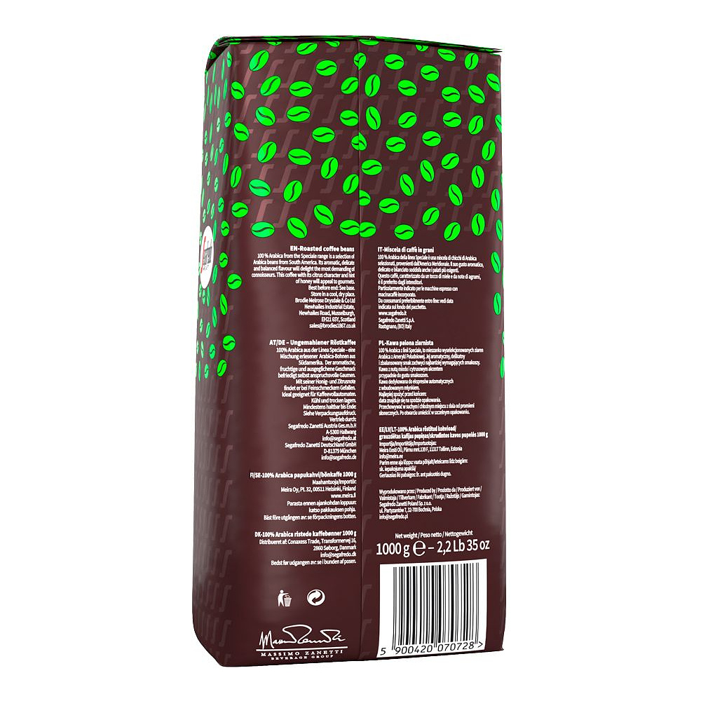 Кофе "Segafredo" Speciale Arabica, зерновой, 1000 г - 3