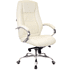 Кресло для руководителя "Kron", экокожа, металл, бежевый