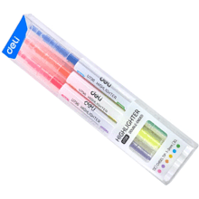 Набор маркеров текстовых "Double ended", 3 шт, ассорти