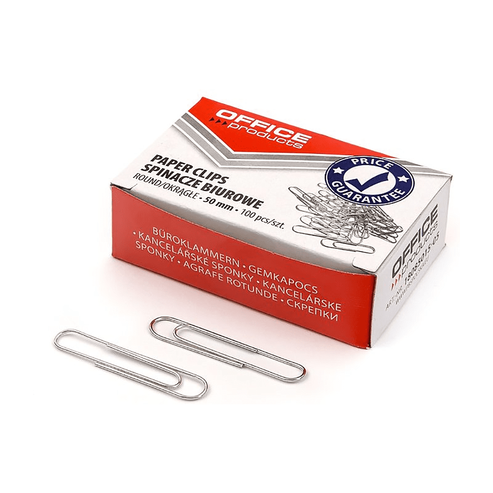Скрепки "OF", 50 мм, 100 шт., серебристый - 3