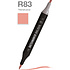 Маркер перманентный двусторонний "Sketchmarker Brush", R83 тёмная роза