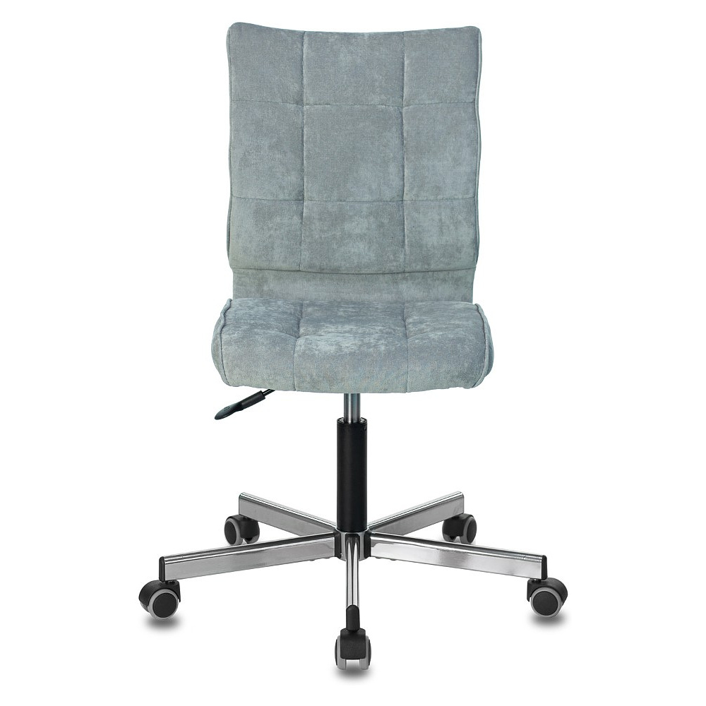 Кресло для персонала "Бюрократ СH-330M/LT", ткань, металл, серо-голубой - 3