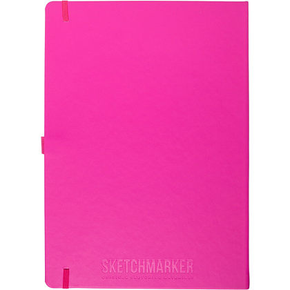 Скетчбук "Sketchmarker", 21x29,7 см, 140 г/м2, 80 листов, фуксия  - 2