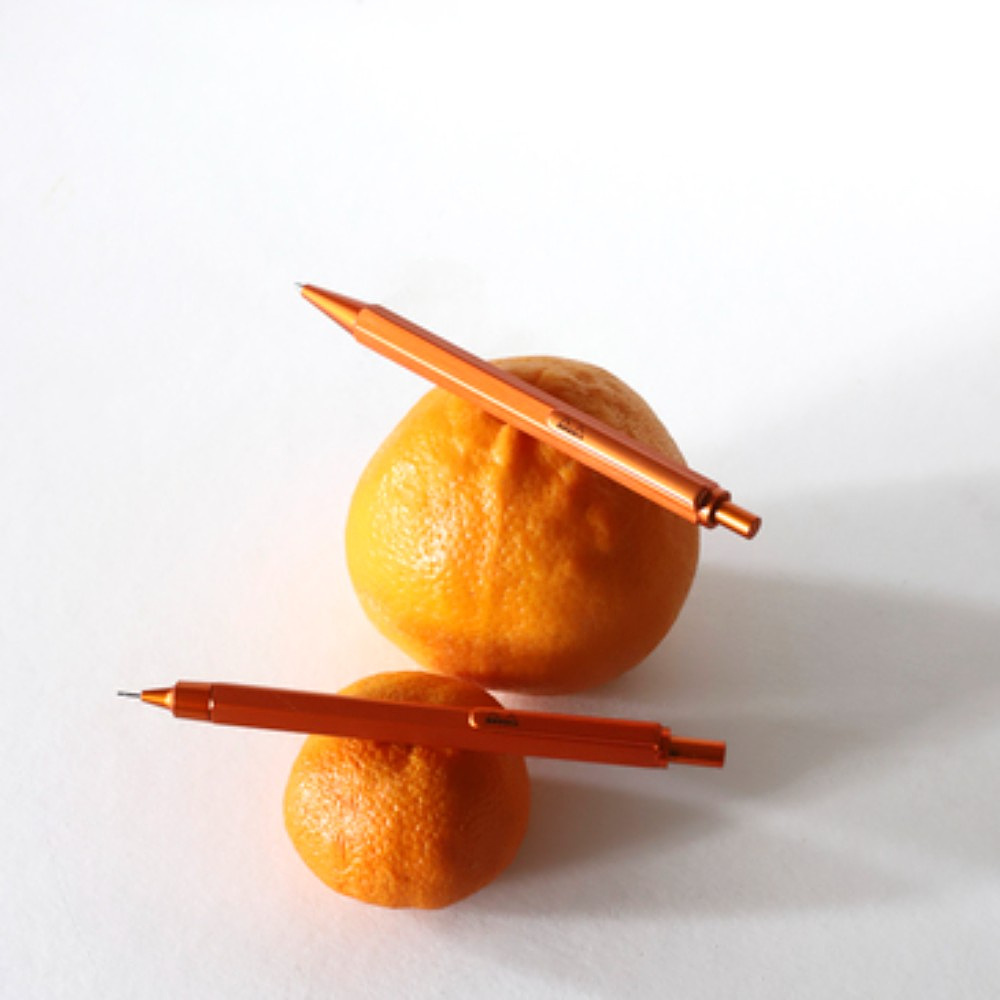 Ручка шариковая Rhodia "scRipt", 0.7 мм, оранжевый, стерж. черный - 5