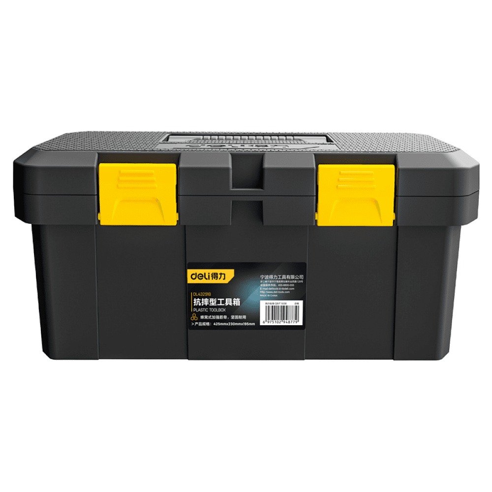 Ящик для инструмента Deli "DL432918", 425х230х195 мм, пластмасса
