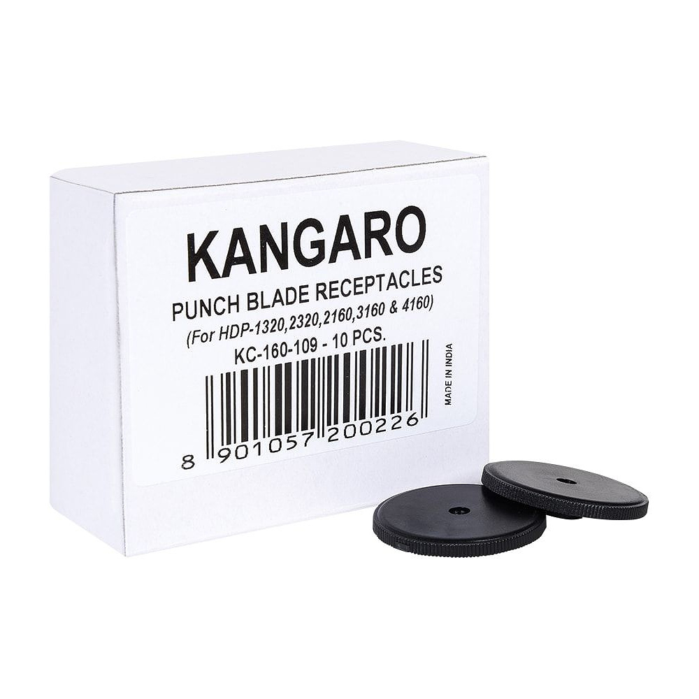 Диски пластиковые к дыроколам "Kangaro", 10 шт, черный