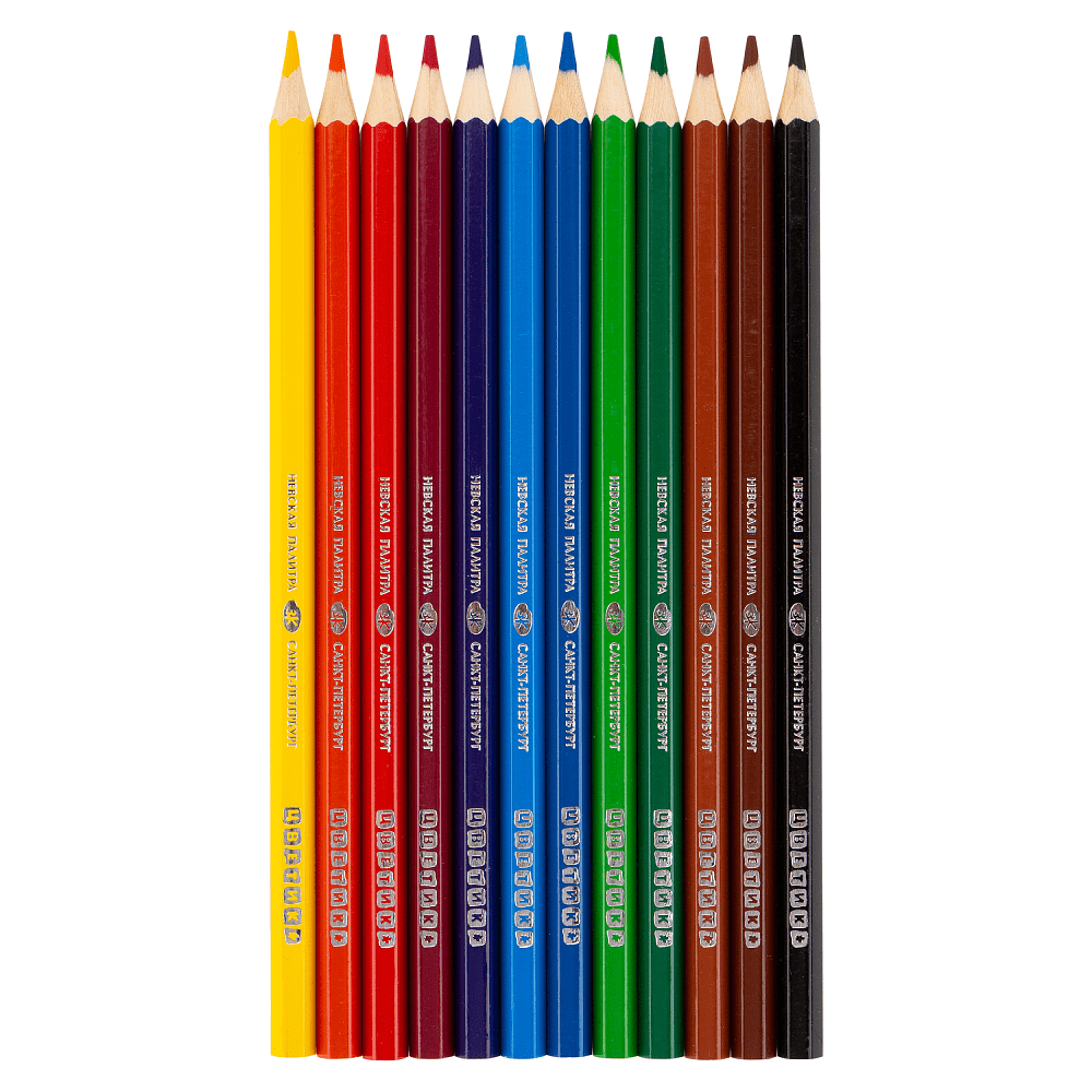 Цветные карандаши "Цветик", 12 шт, шестигранные - 3