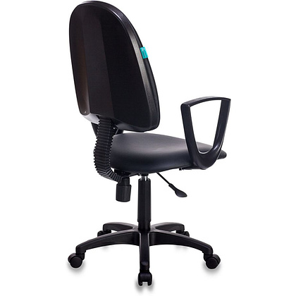 Кресло для персонала Бюрократ "Престиж+ CH-1300N/OR-16", кожзам, пластик, черный  - 4