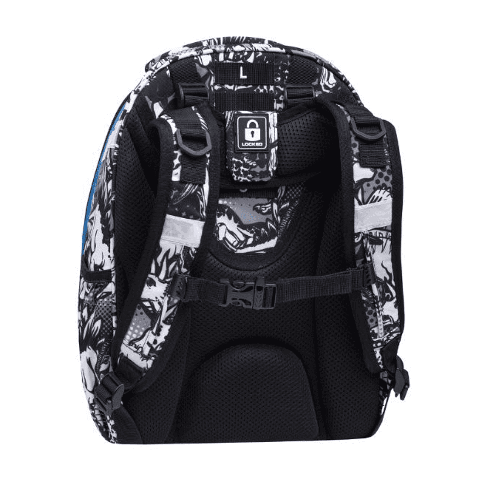 Рюкзак молодежный CoolPack "T-Rex", черный, синий - 3