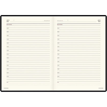 Ежедневник недатированный Bruno Visconti "Persona", А5+, 272 страницы, синий, срез коричневый - 2