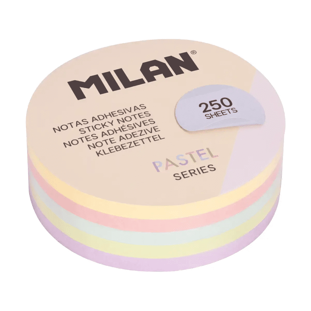 Бумага для заметок "Milan", 250 листов, ассорти пастель
