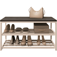 Обувница ALLERD 2 RION, белый муар, 830х320х450, металл бруклин