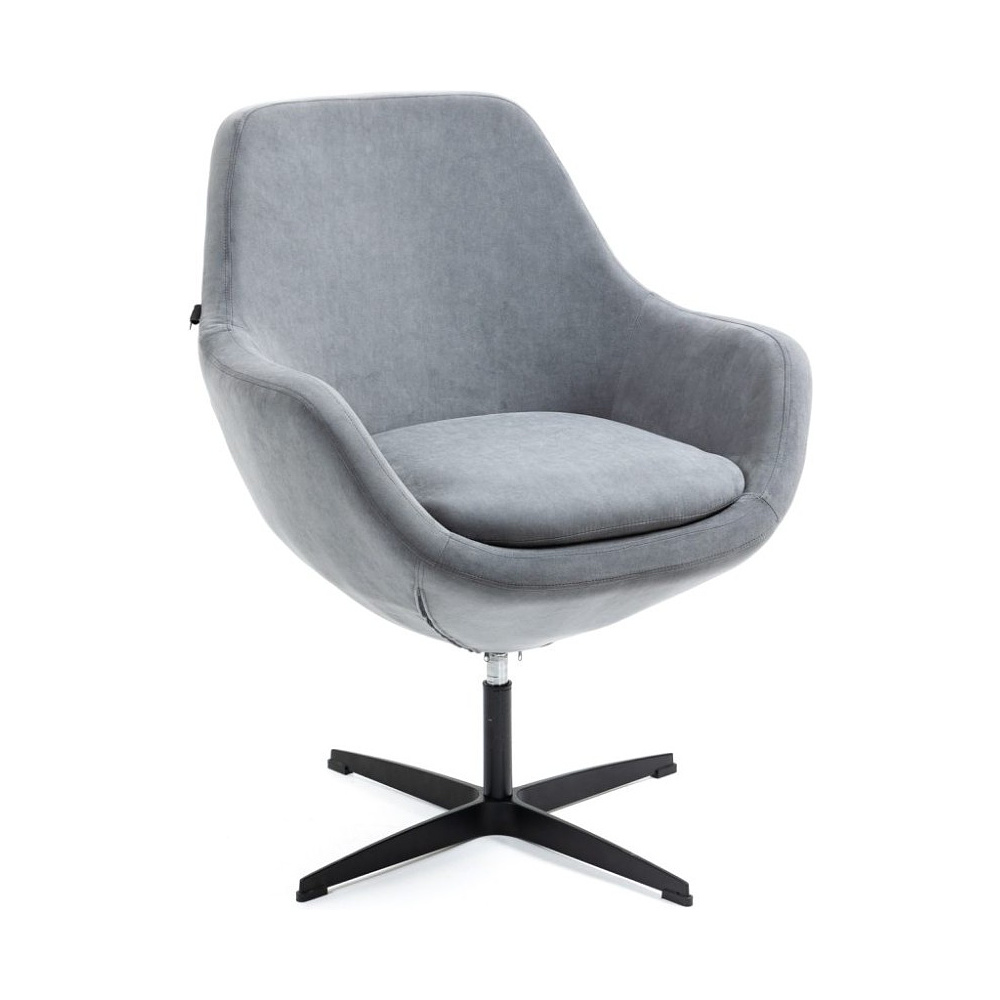 Кресло мягкое EVERPROF Rocky, ткань, серый, металл