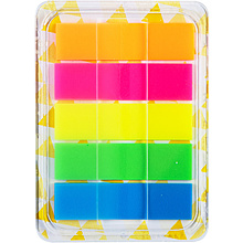 Закладки клейкие "Deli", 44x12 мм, 100 шт, ассорти неон