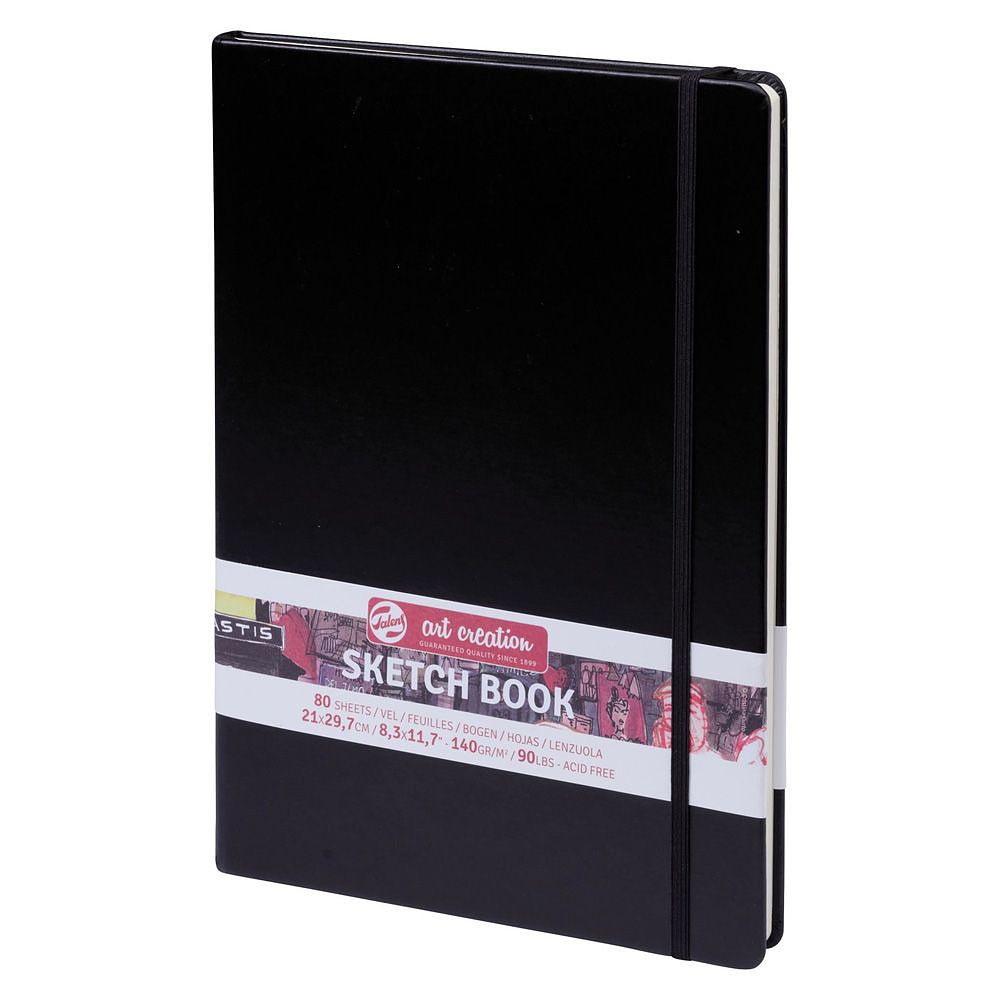 Скетчбук "ArtCreation", 21x29.7 см, 140 г/м2, 80 листов, черный