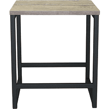 Табурет RION ALLERD, металл, ЛДСП, черный муар, Австралийское дерево