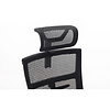 Кресло для руководителя EVOLUTION "FISHBONES", ткань, сетка, пластик, черный - 7