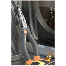 Длинногубцы Deli HS HT2106C, 160 мм, Soft Touch, оранжевый