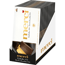 Конфеты "Merci", 100 г, горький шоколад 72 %