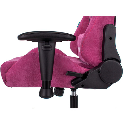 Кресло игровое Бюрократ "VIKING KNIGHT Fabric", ткань, металл, малиновый - 16