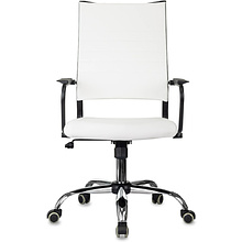 Кресло компьютерное Бюрократ CH BALANCE SL Line, экокожа, белый