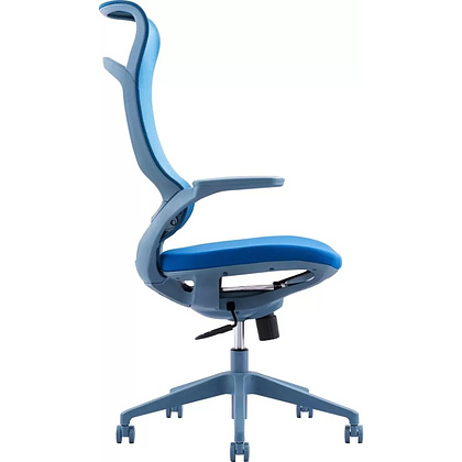 Кресло для руководителя EVERPROF Spirit, сетка, синий - 3