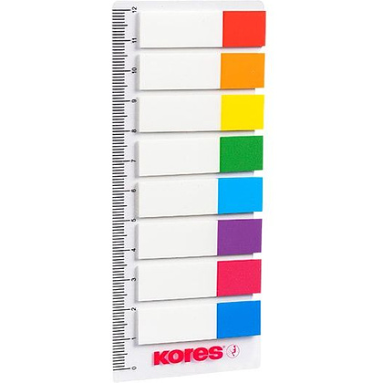 Закладки клейкие "Kores", 12x45 мм, 120 шт, ассорти - 3
