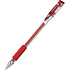 Ручка гелевая "Go Glide", 0.5 мм, прозрачный, стерж. красный