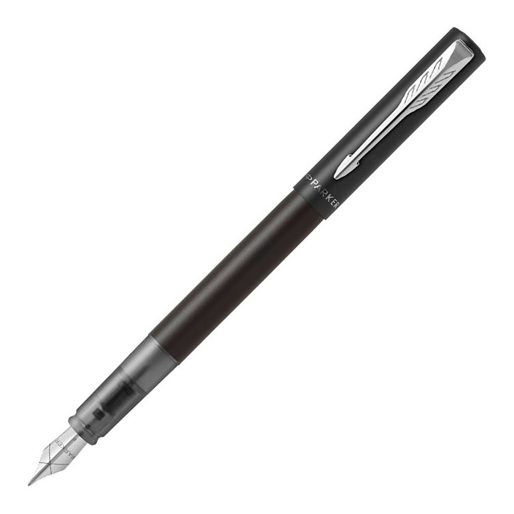 Ручка перьевая Parker "Vector XL F21", F, черный, патрон синий