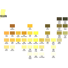 Маркер перманентный двусторонний "Sketchmarker Brush", Y55 бело-жёлтый