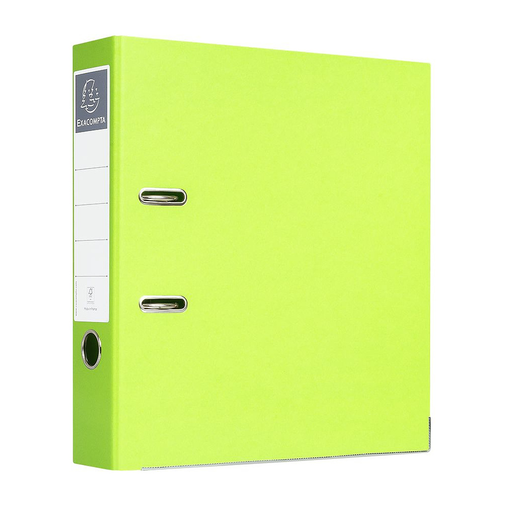 Папка-регистратор "Exacompta", A4, 70 мм, ламинированный картон, салатовый