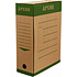 Коробка архивная "Эко", 100x327x240 мм, коричневый, зеленый
