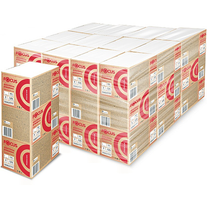 Полотенца бумажные Focus Premium, Z – сложение, 125 листов, 3 слоя, 100% целлюлоза - 2