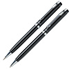 Набор "Luzern": ручка шариковая автоматическая, карандаш автоматический, 0,7 мм, черный, серебристый - 2