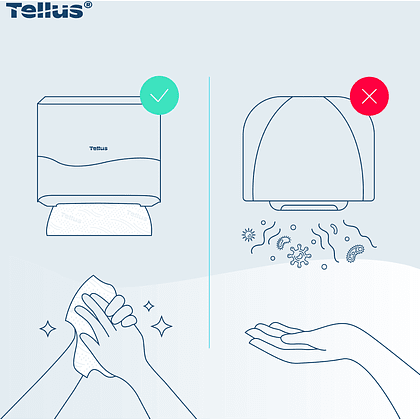 Диспенсер Tellus для полотенец листовых, мини, черный, HT3 - 14