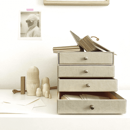 Блок из 4-х лотков закрытый "Rhodiarama", 248x327x228 мм, бежевый - 4