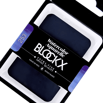 Краски акварельные "Blockx. Giant pan", 253 французский ультрамарин темный, 18 мл., кювета - 3
